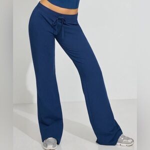 Garage Snatch Booty Terry Pants Midnight Blue, size large